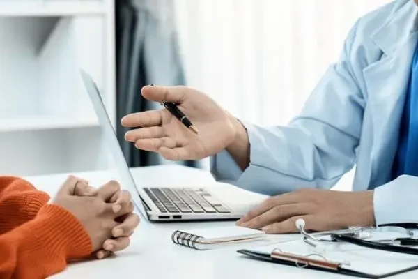 Laptop,Display,Medical,Report,Or,Diagnostic,Result,Of,Patient,Health